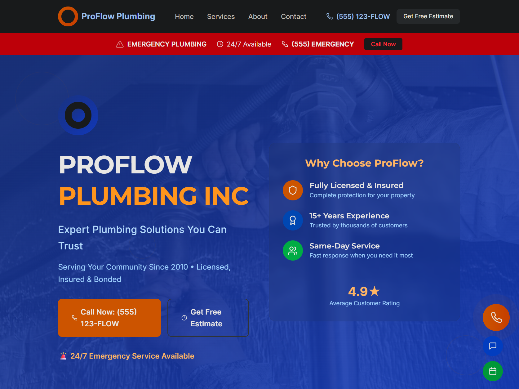 ProFlow Plumbing screenshot